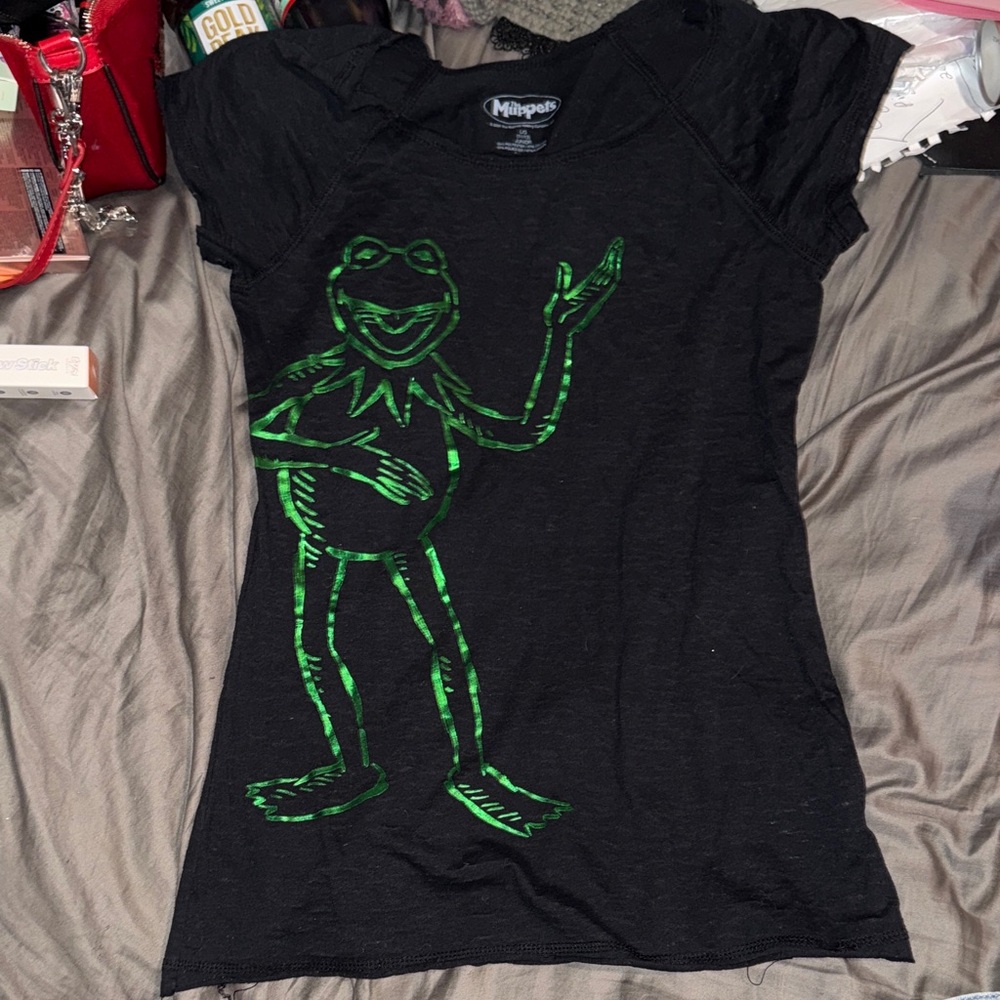 The Muppets Kermit the Frog Neon Green Shirt!!!